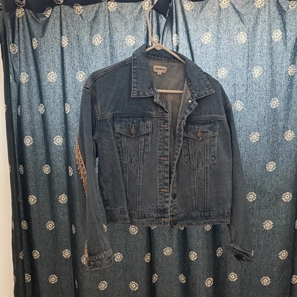 Superdown Raya Rhinestone Fringe Jacket - Picture 5 of 6